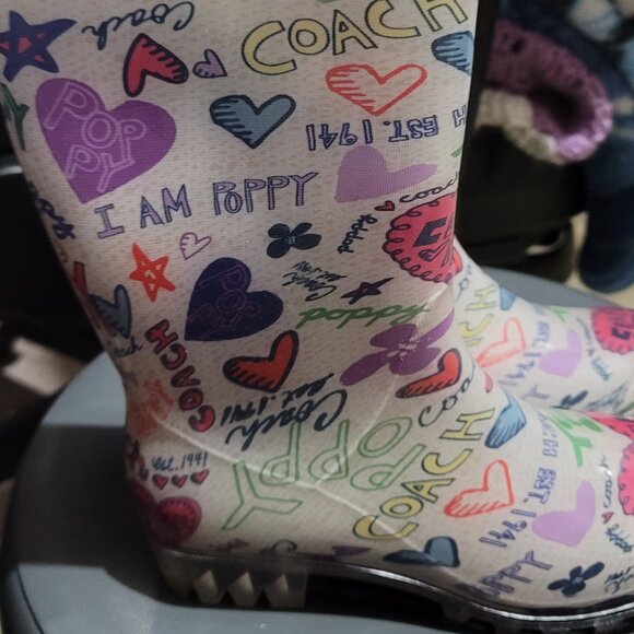 Coach Rain boots - Picture 1 of 3